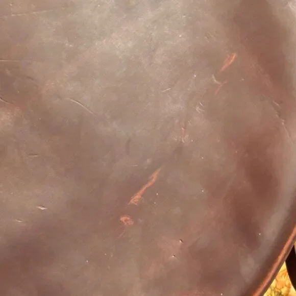 Portland Leather Circle Crossbody ~ in Large Version (9 inches) - Picture 7 of 9